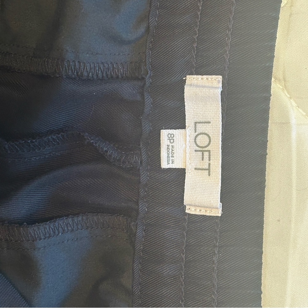 LOFT black Wide-Leg Pants - Picture 8 of 8
